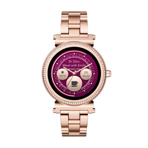 michael kors smartwatch women sofie rose gold bundle|Michael Kors Access Women's Sofie Touchscreen Smartwatch, .